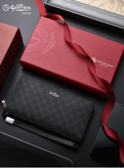 金利来男士长款钱包真皮皮夹手包男包奢侈品牌手拿包2021新款名牌